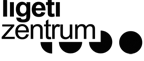 Schwarz auf weißem Hintergrund: ligeti zentrum (Logo des Ligeti Zentrum)