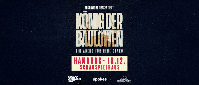 König der Baulöwen Podcast Cover. Goldener Text vor dunkelblauem Hintergrund.