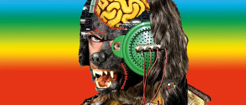 Eine bunte Collage, zusammengesetzt aus Foto-Details aus allen Bereichen des Schauspielhauses. Die Collage bildet verschiedene Gesichter und Körper.