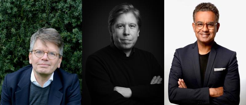 "Im Keller der Metaphysik" Fotos aller drei Teilnehmenden: Christoph Möllers, Joseph Vogl und Michail Paweletz.