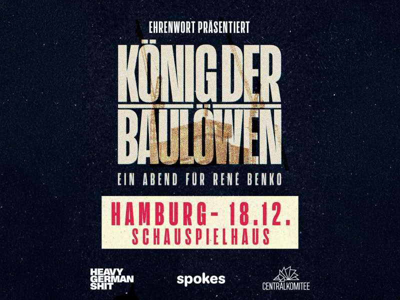 König der Baulöwen Podcast Cover. Goldener Text vor dunkelblauem Hintergrund.