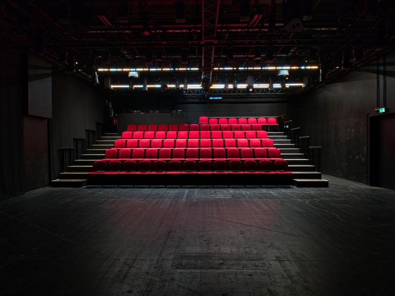 Die Studio-Tribüne des Jungen SchauSpielHauses im Wiesendamm.