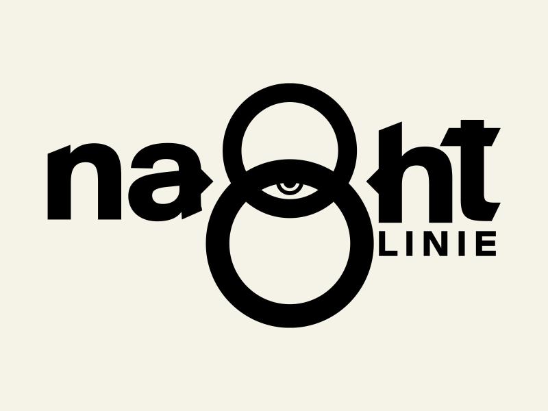 Das Logo der N8Linie in der Kantine des Schauspielhauses.
