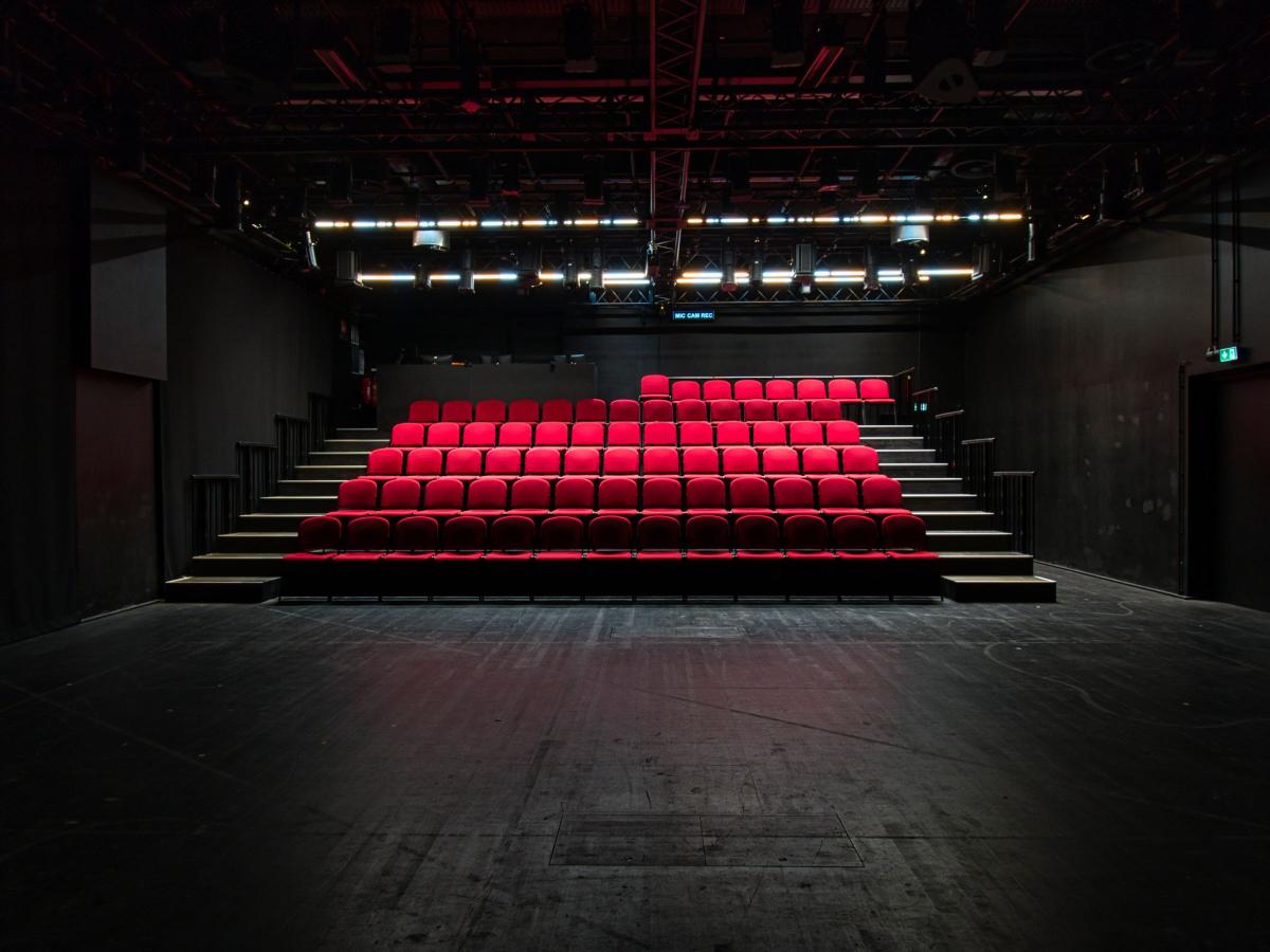 Die Studio-Tribüne des Jungen SchauSpielHauses im Wiesendamm.